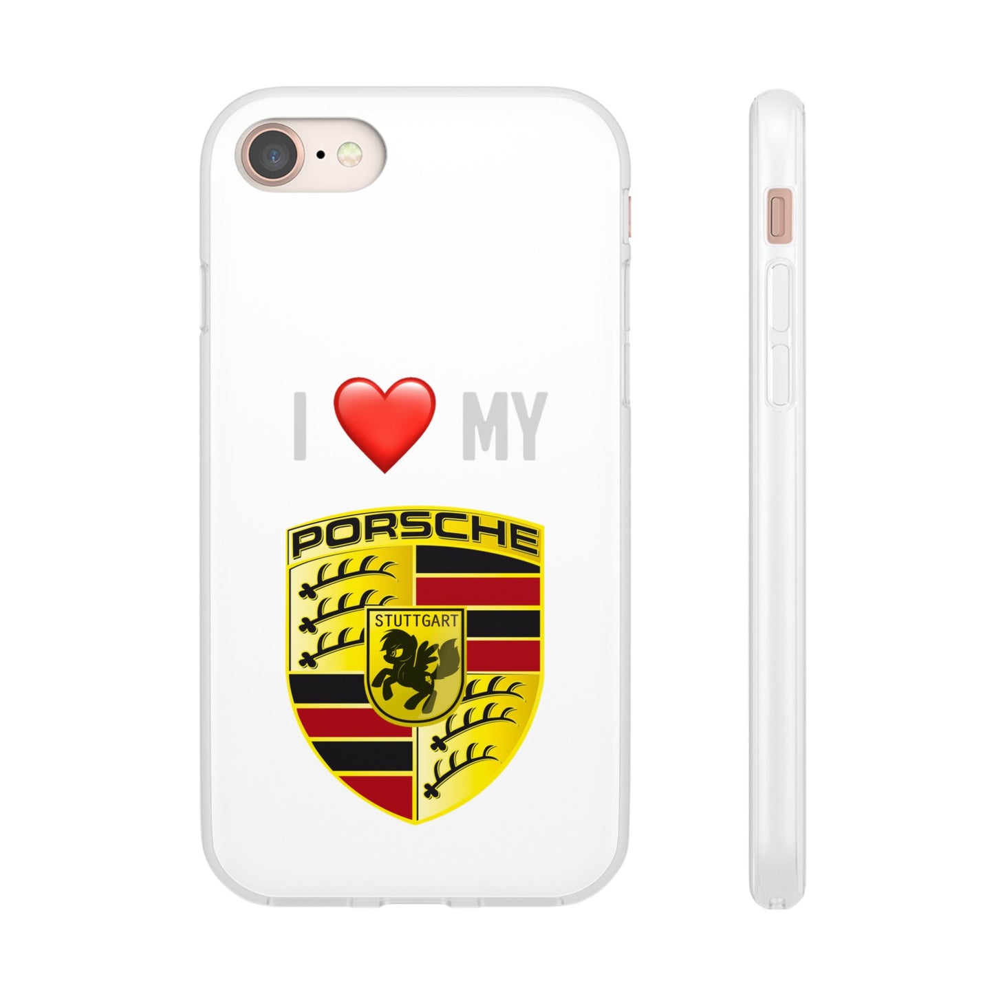 Porsche Phone Case - Flexible And Frosted TPU Plastic I Love My Porsche Phone Case