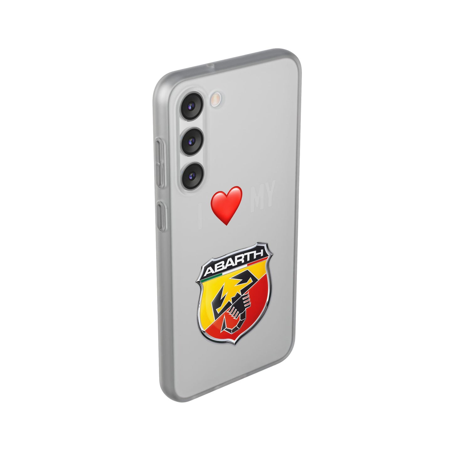 Abarth Phone Case - Flexible And Frosted TPU Plastic I Love My Abarth Phone Case