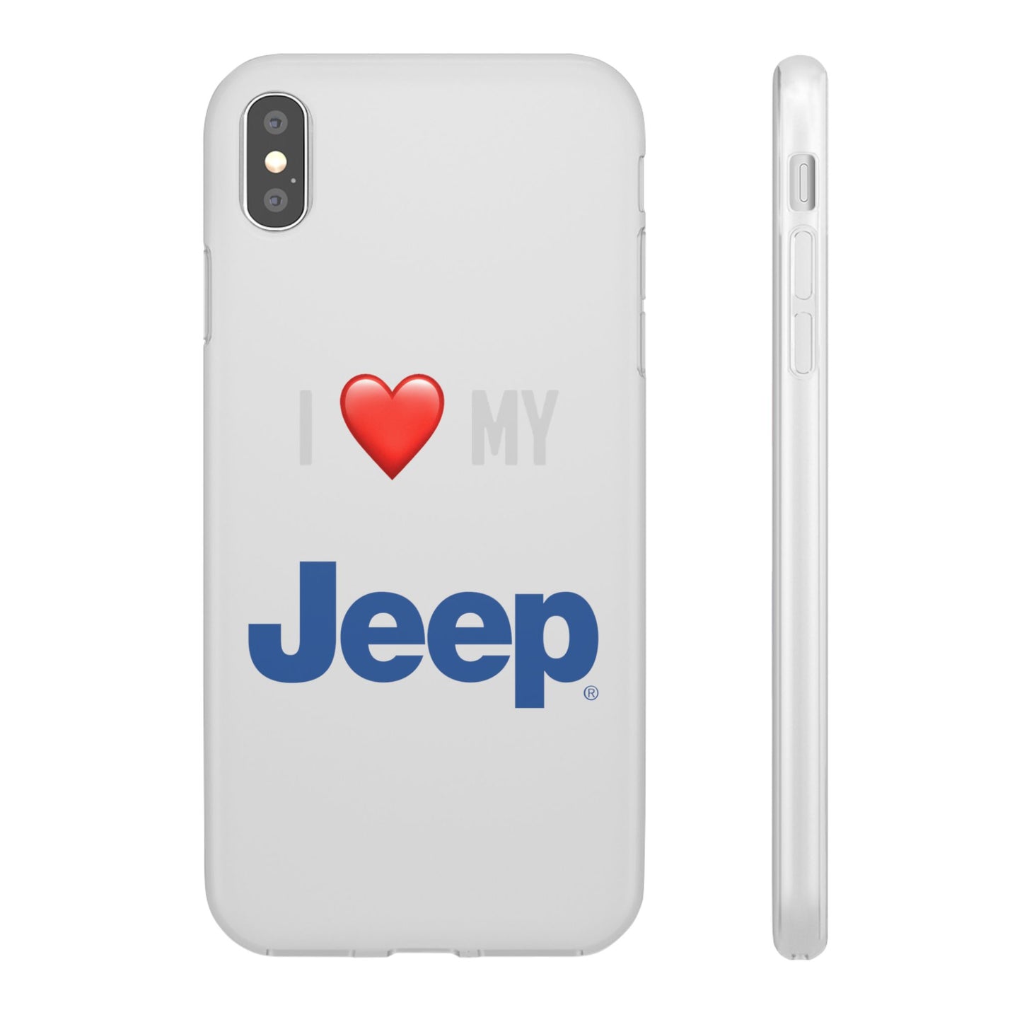 Jeep Phone Case - Flexible And Frosted TPU Plastic I Love My Jeep Phone Case