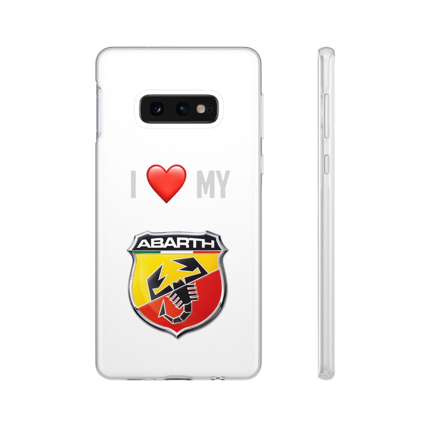 Abarth Phone Case - Flexible And Frosted TPU Plastic I Love My Abarth Phone Case