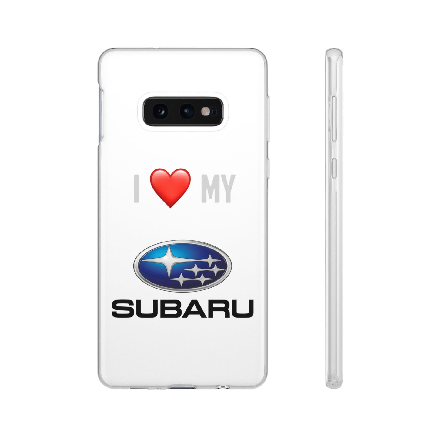 Subaru Phone Case - Flexible And Frosted TPU Plastic I Love My Subaru Phone Case
