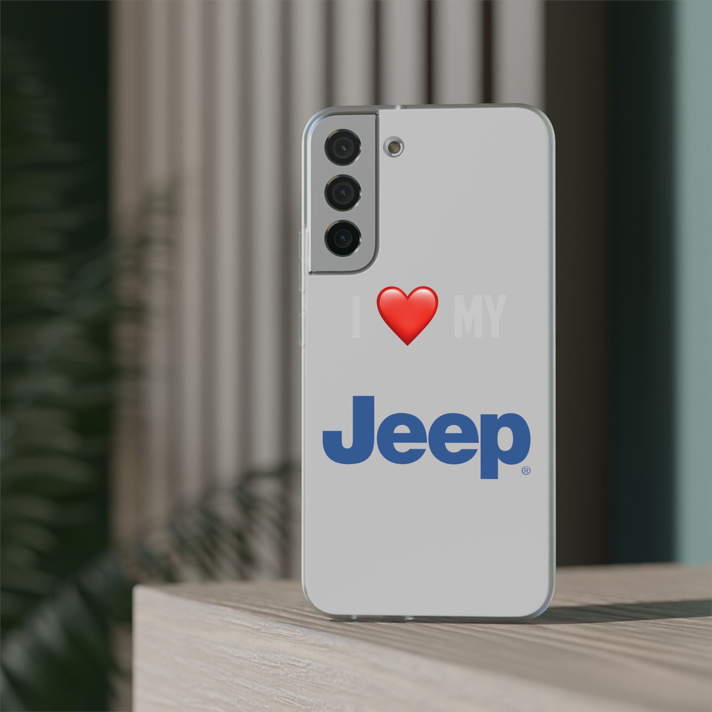 Jeep Phone Case - Flexible And Frosted TPU Plastic I Love My Jeep Phone Case