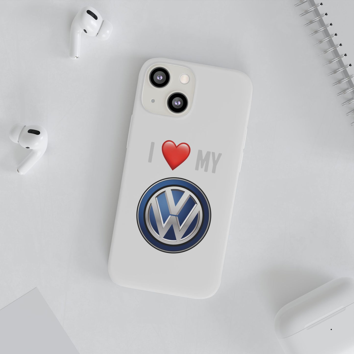 Volkswagen Phone Case - Flexible And Frosted TPU Plastic I Love My Volkswagen Phone Case