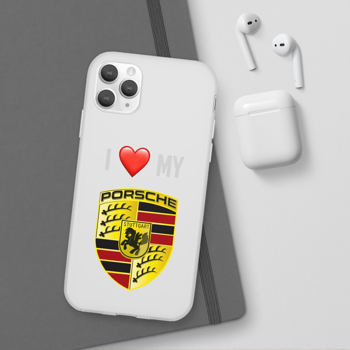Porsche Phone Case - Flexible And Frosted TPU Plastic I Love My Porsche Phone Case