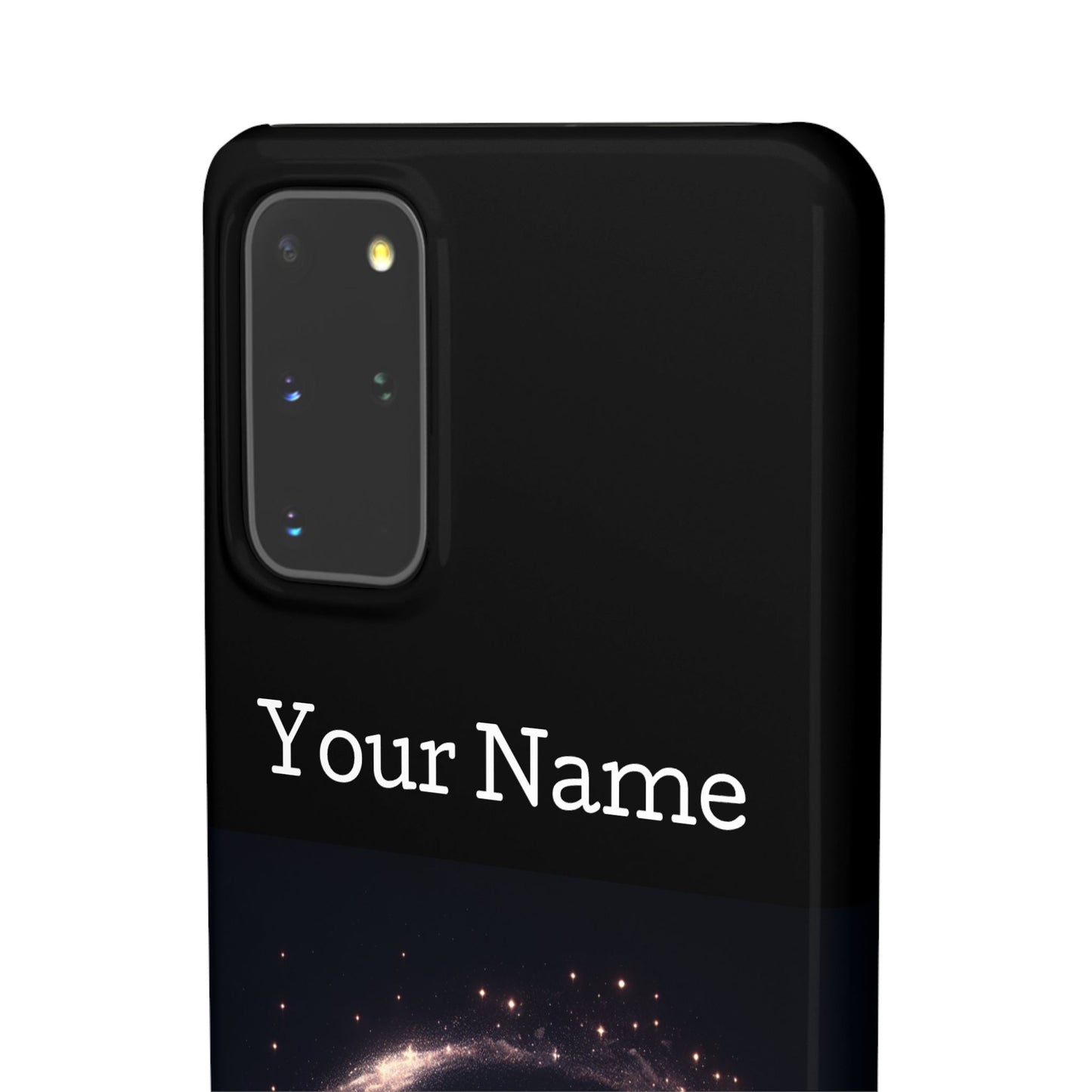 Leo Phone Case - Glossy Black Polycarbonate Snap Case Phone Protection