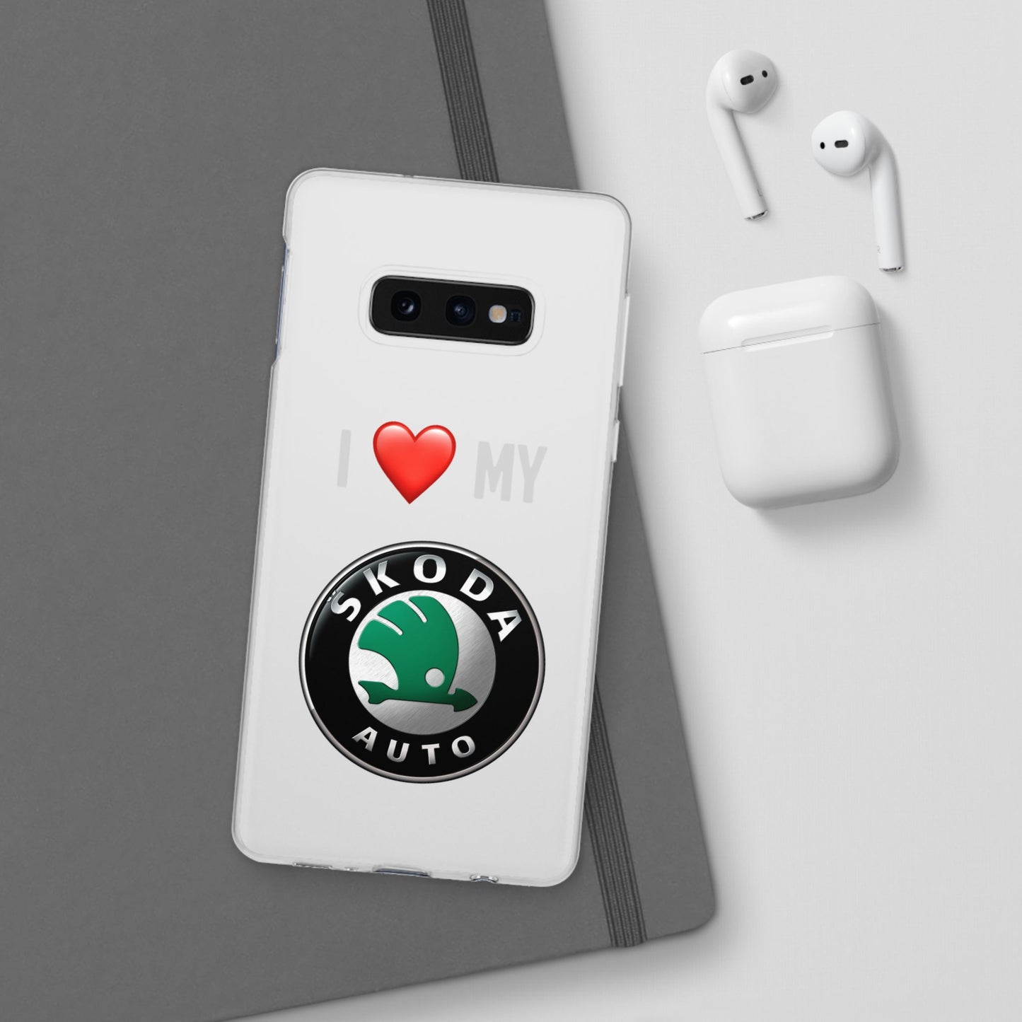Skoda Phone Case - Flexible And Frosted TPU Plastic I Love My Skoda Phone Case
