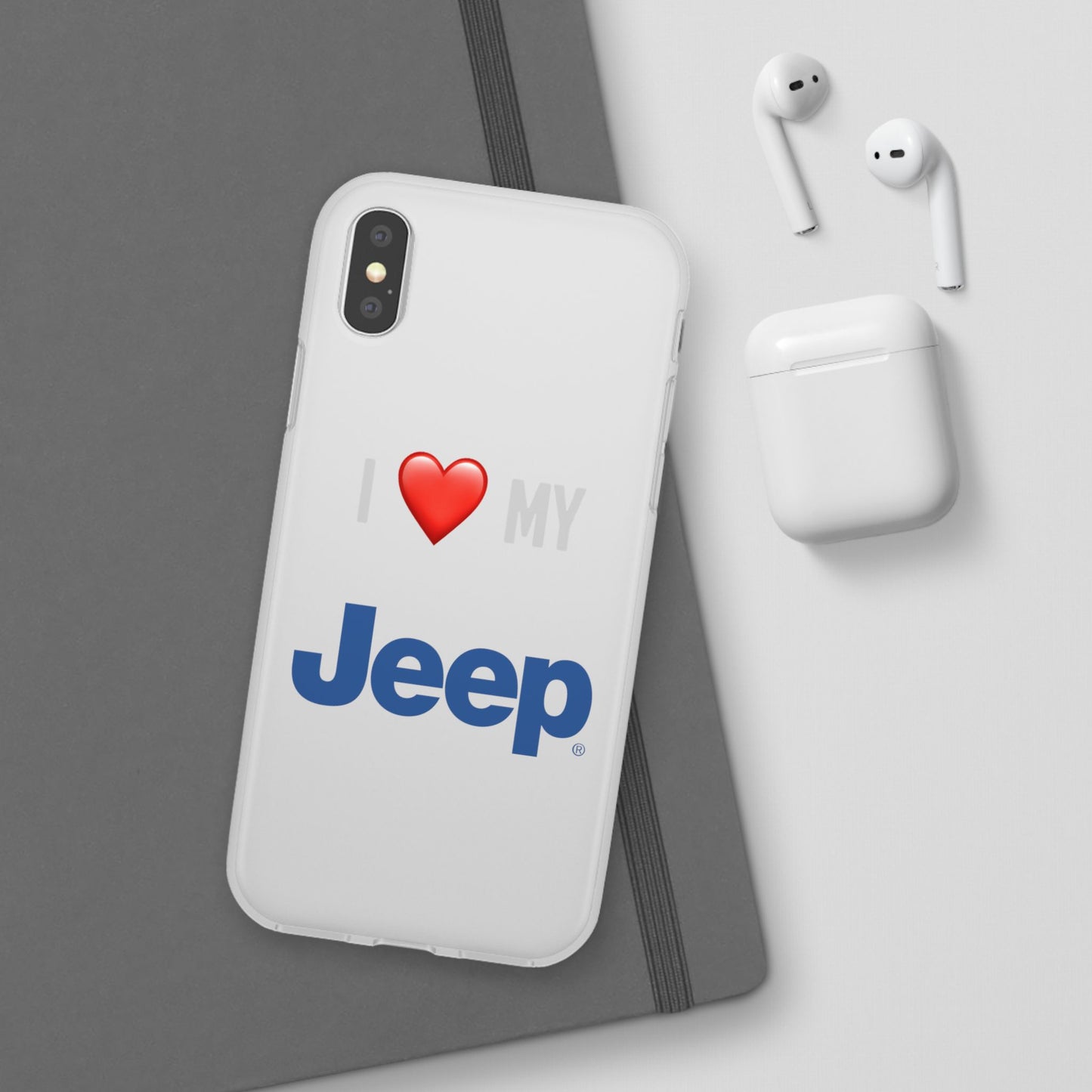 Jeep Phone Case - Flexible And Frosted TPU Plastic I Love My Jeep Phone Case