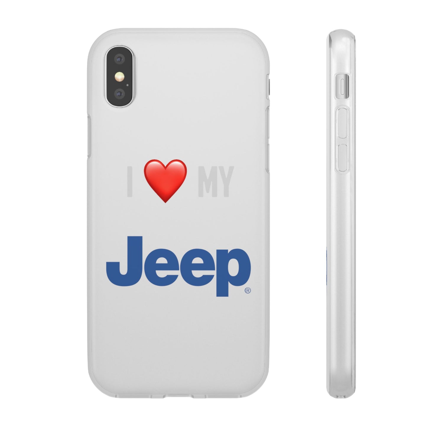 Jeep Phone Case - Flexible And Frosted TPU Plastic I Love My Jeep Phone Case