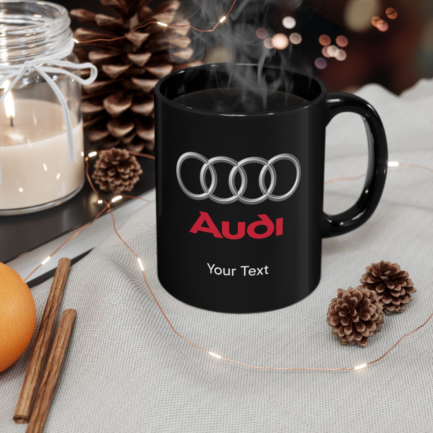 Audi Mug (With or Without Personalisation) 11oz or 15oz. Perfect Gift