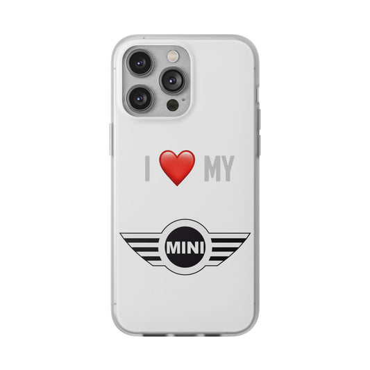 Mini Phone Case - Flexible And Frosted TPU Plastic I Love My Mini Phone Case