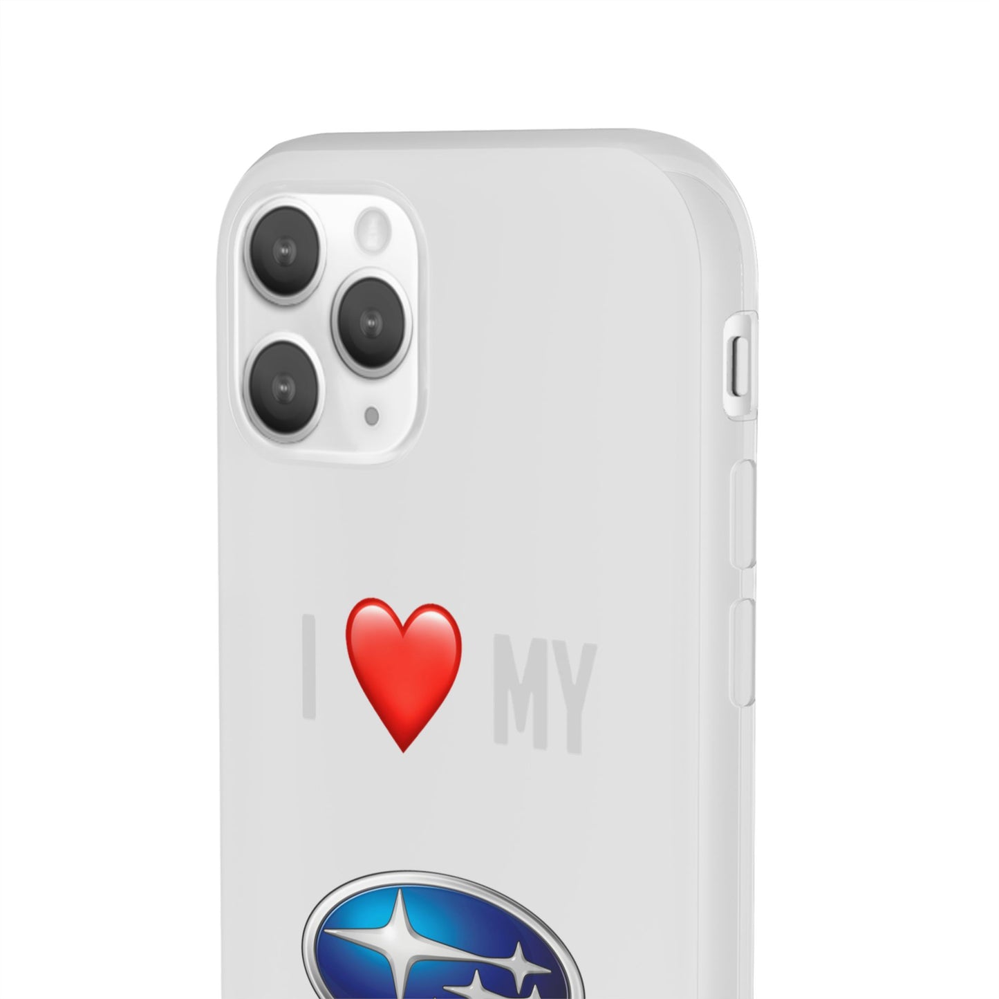 Subaru Phone Case - Flexible And Frosted TPU Plastic I Love My Subaru Phone Case