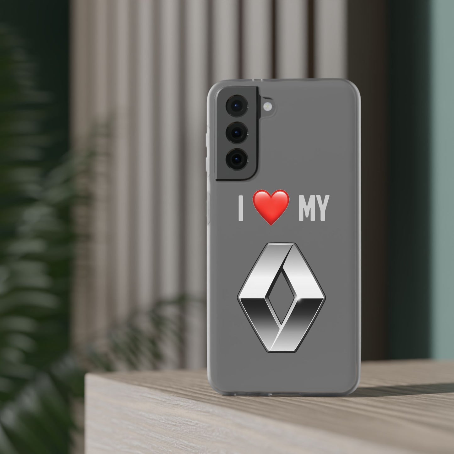 Renault Phone Case - Flexible And Frosted TPU Plastic I Love My Renault Phone Case