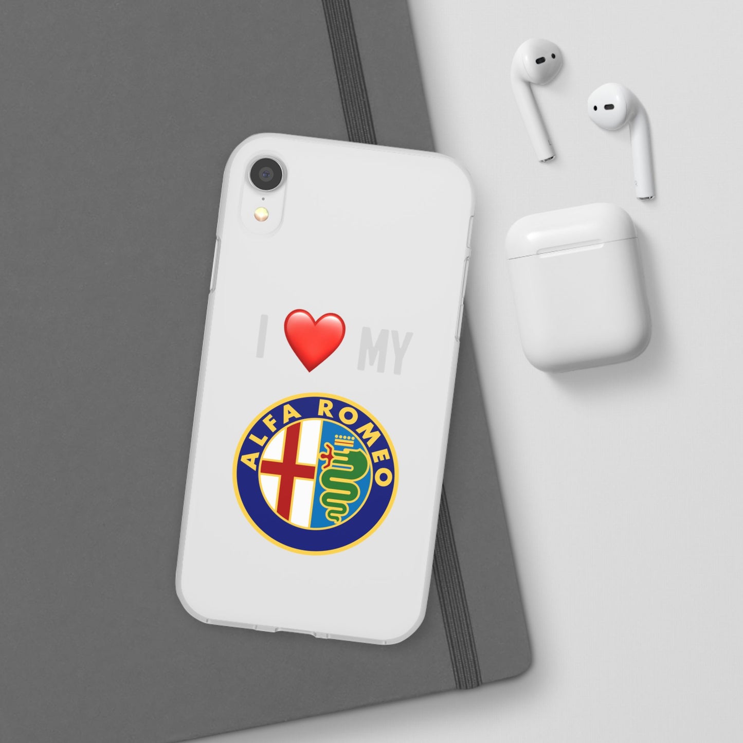 Alfa Romeo Phone Case - Flexible And Frosted TPU Plastic I Love My Alfa Romeo Phone Case