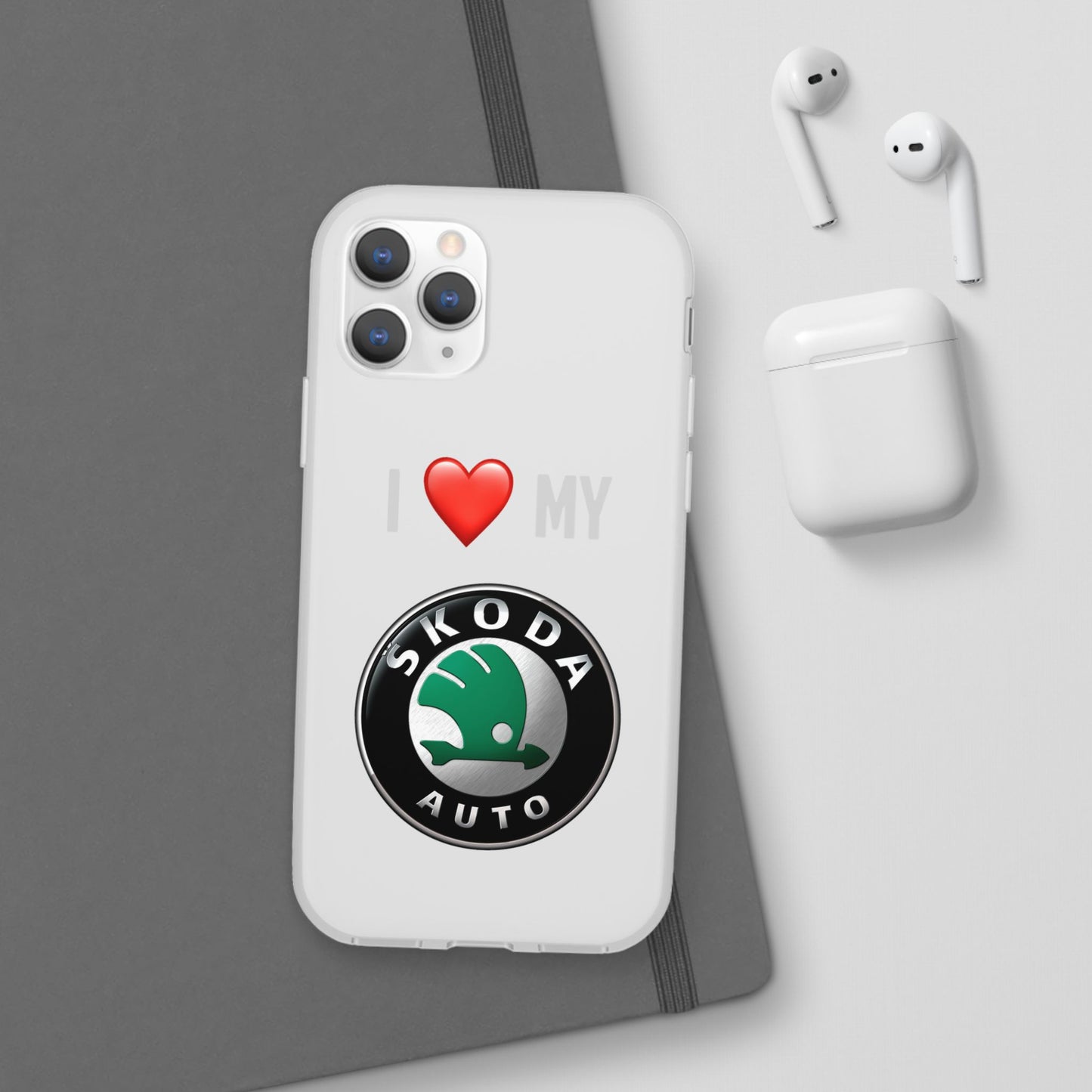 Skoda Phone Case - Flexible And Frosted TPU Plastic I Love My Skoda Phone Case