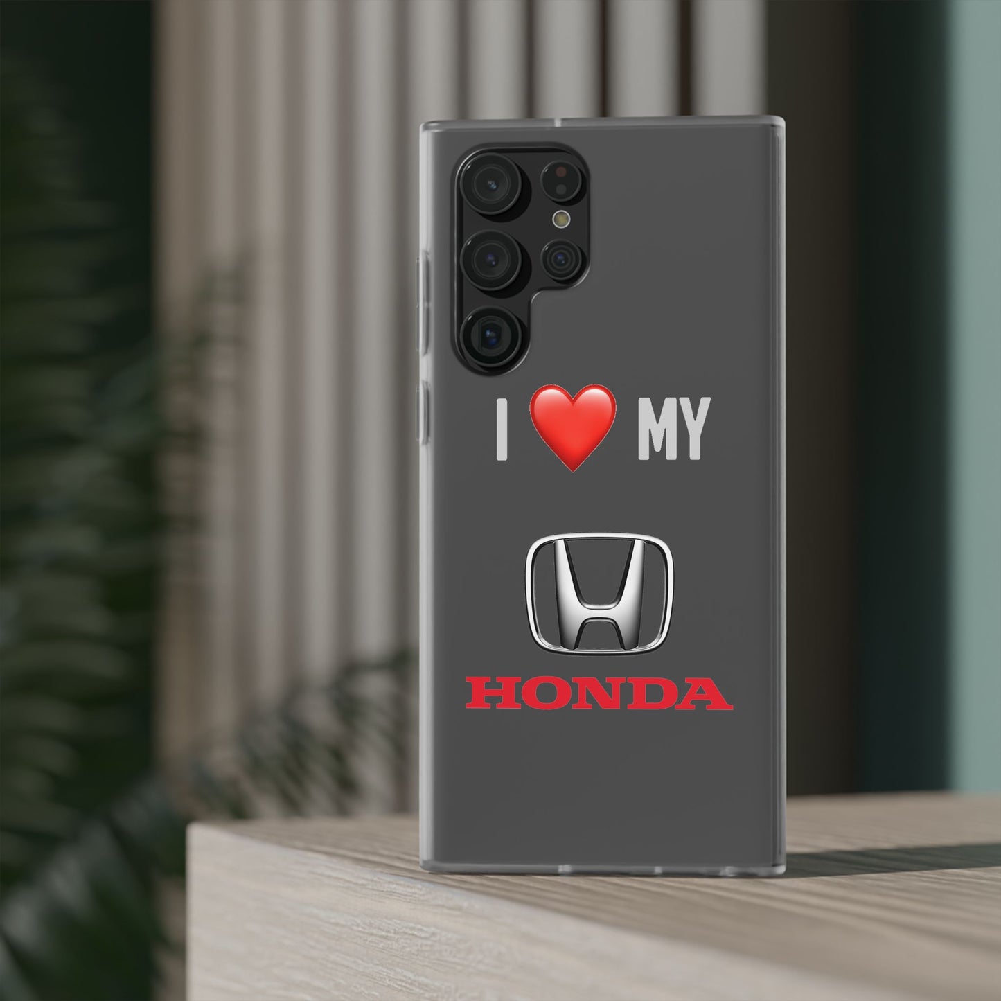 Honda Phone Case - Flexible And Frosted TPU Plastic I Love My Honda Phone Case