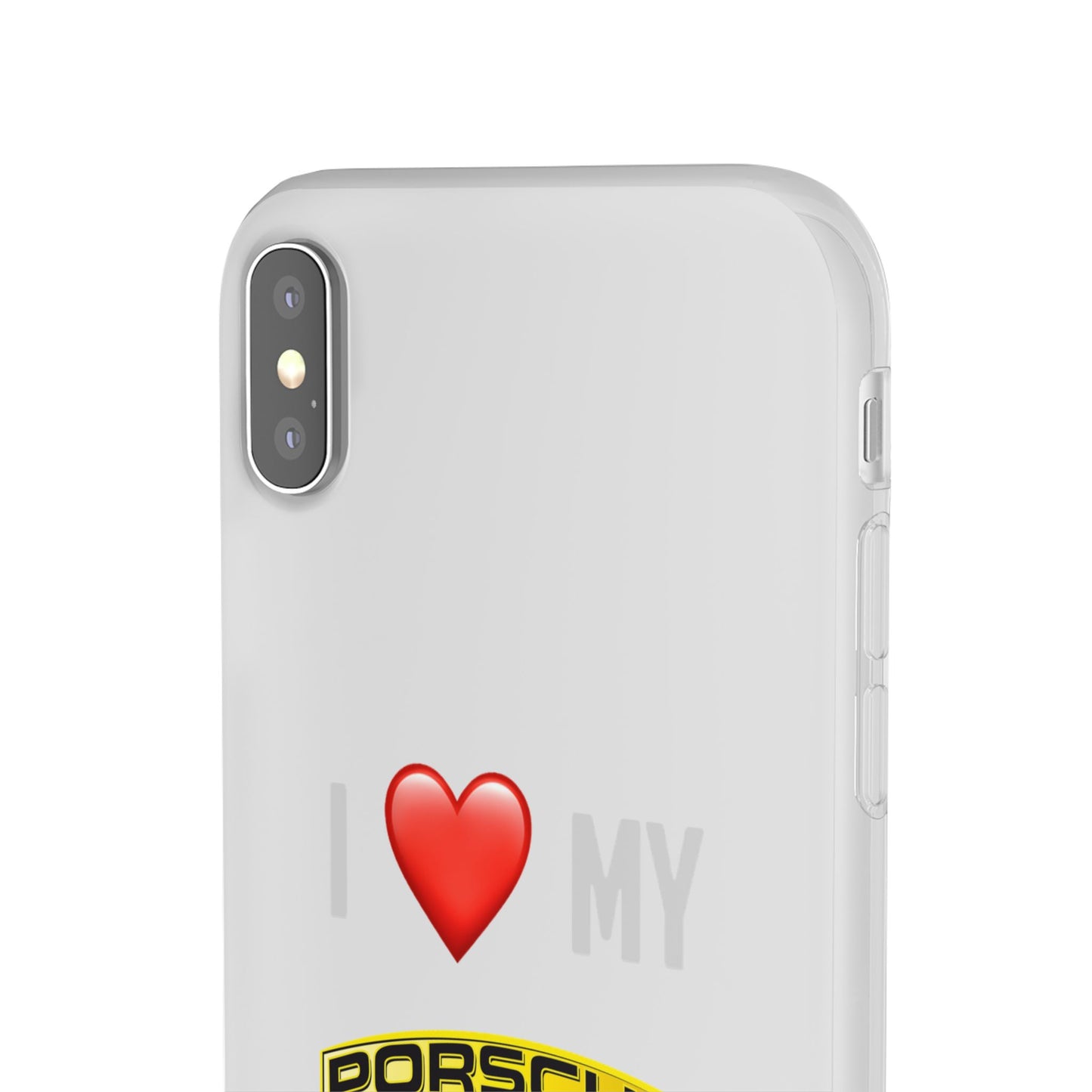 Porsche Phone Case - Flexible And Frosted TPU Plastic I Love My Porsche Phone Case