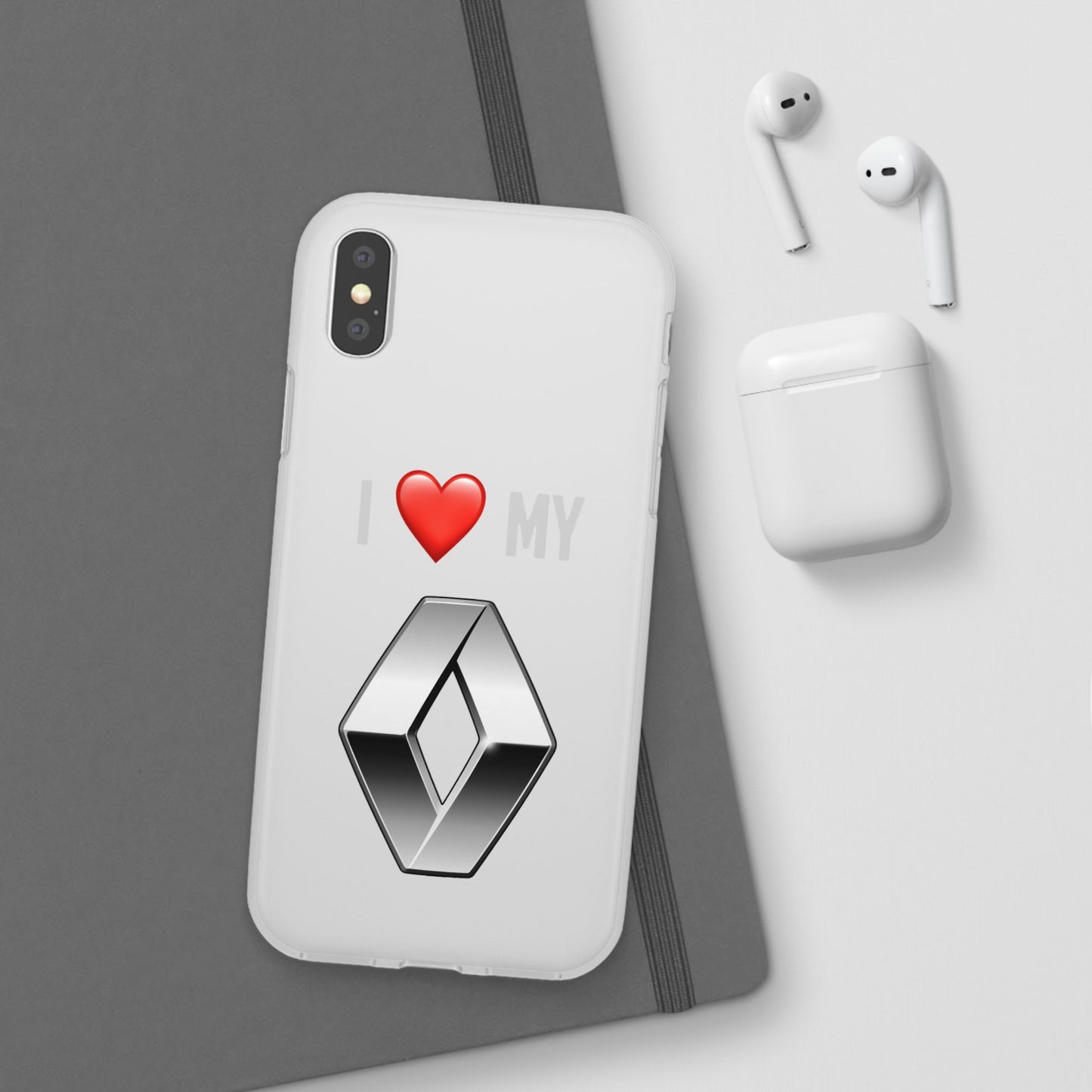 Renault Phone Case - Flexible And Frosted TPU Plastic I Love My Renault Phone Case