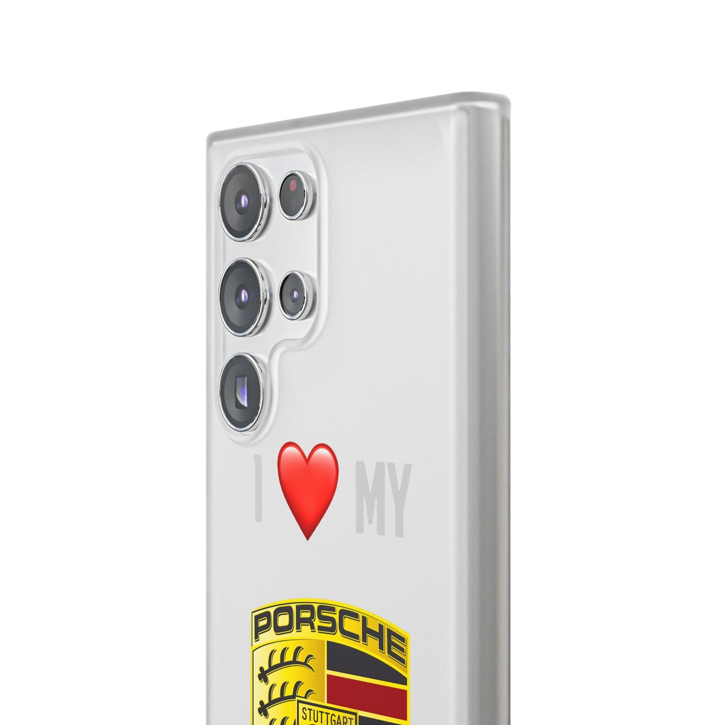 Porsche Phone Case - Flexible And Frosted TPU Plastic I Love My Porsche Phone Case