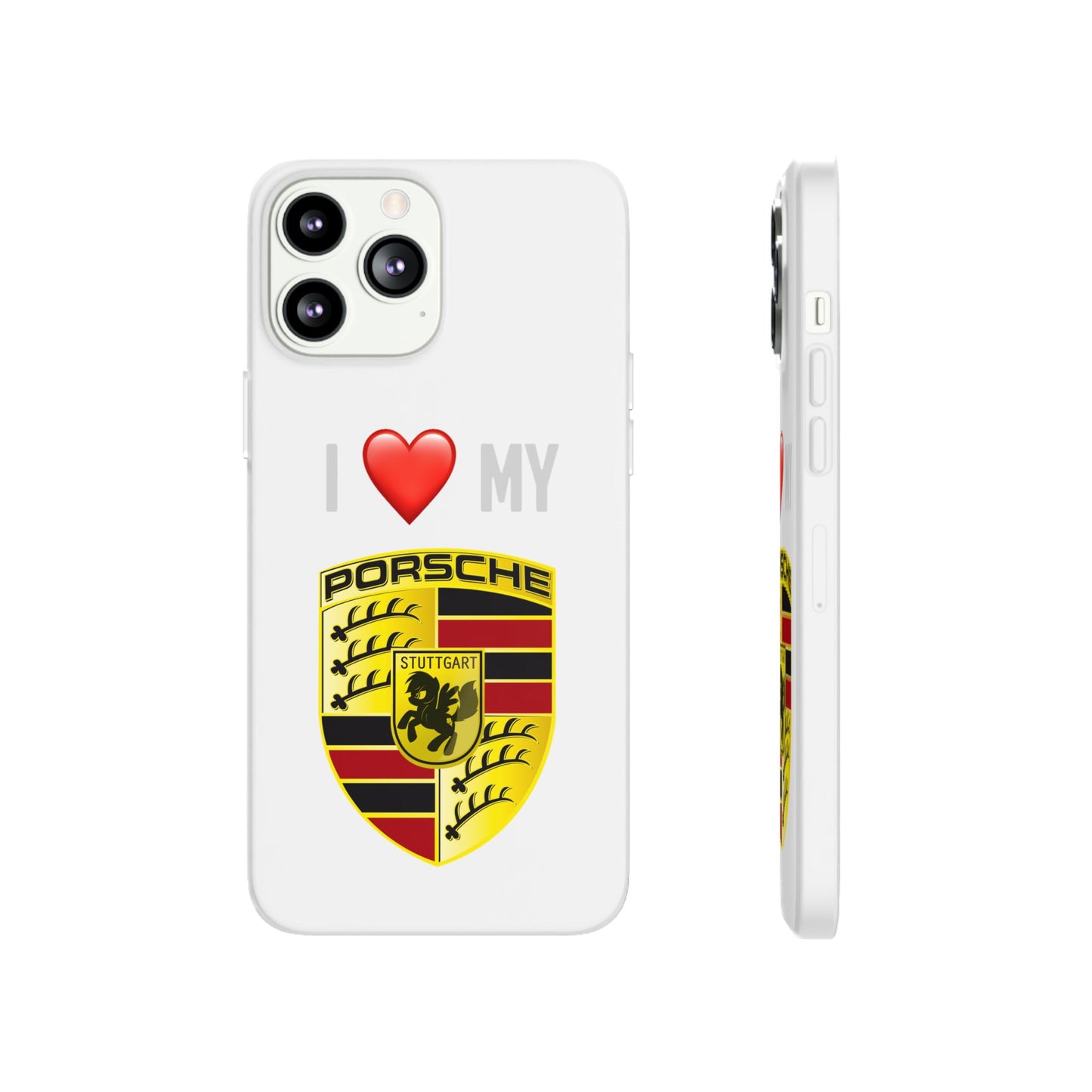 Porsche Phone Case - Flexible And Frosted TPU Plastic I Love My Porsche Phone Case