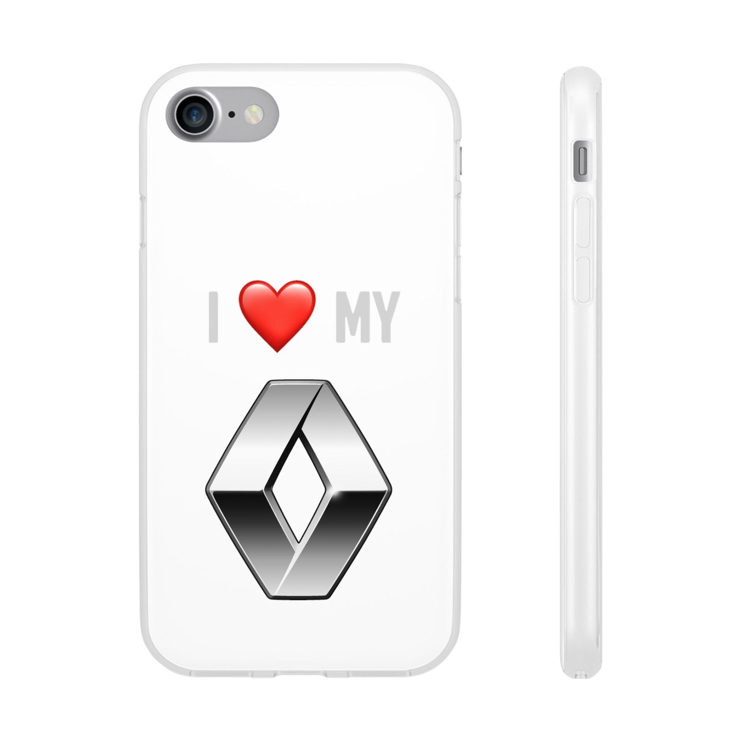 Renault Phone Case - Flexible And Frosted TPU Plastic I Love My Renault Phone Case