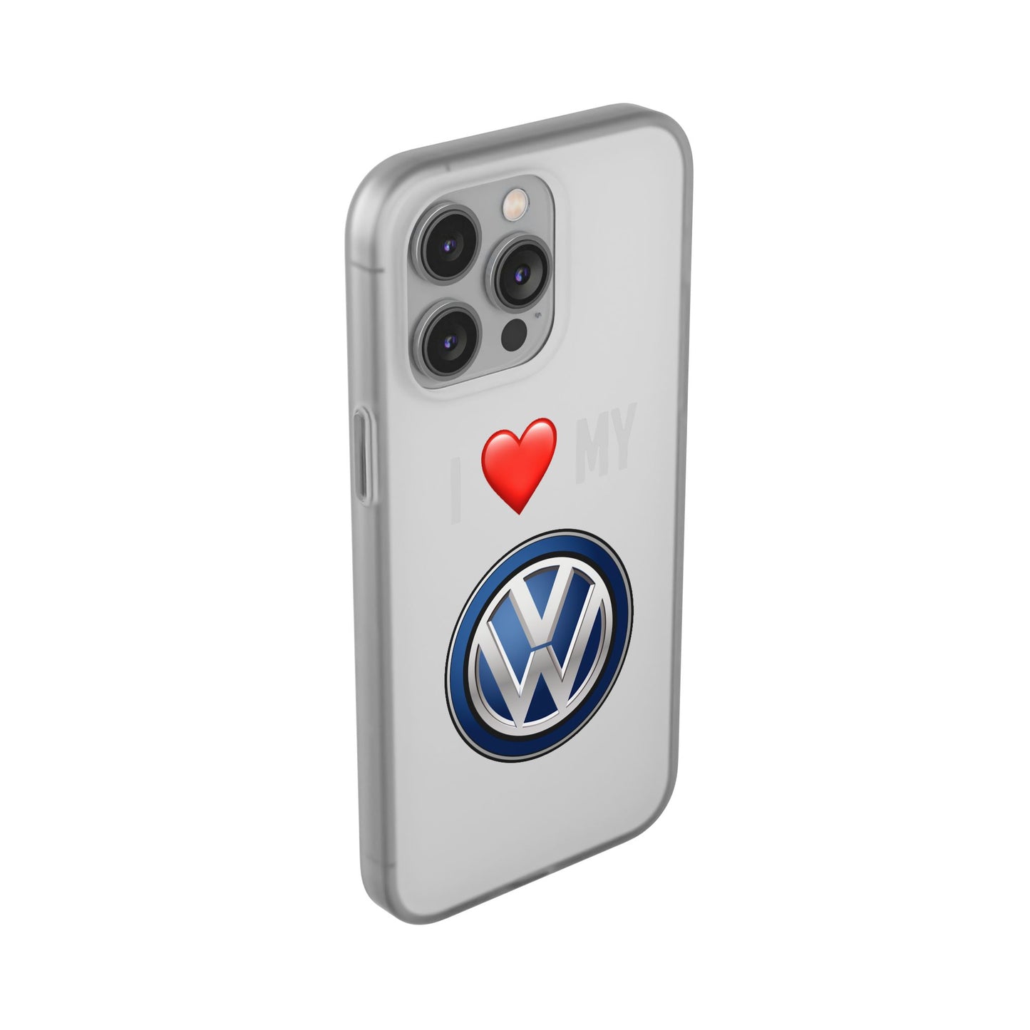 Volkswagen Phone Case - Flexible And Frosted TPU Plastic I Love My Volkswagen Phone Case