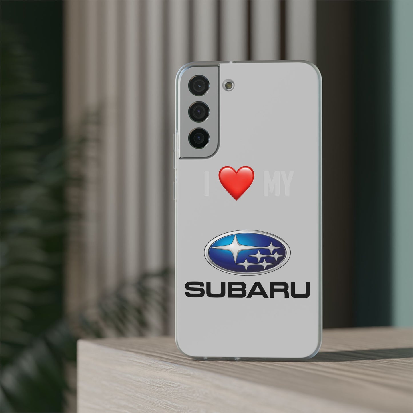 Subaru Phone Case - Flexible And Frosted TPU Plastic I Love My Subaru Phone Case