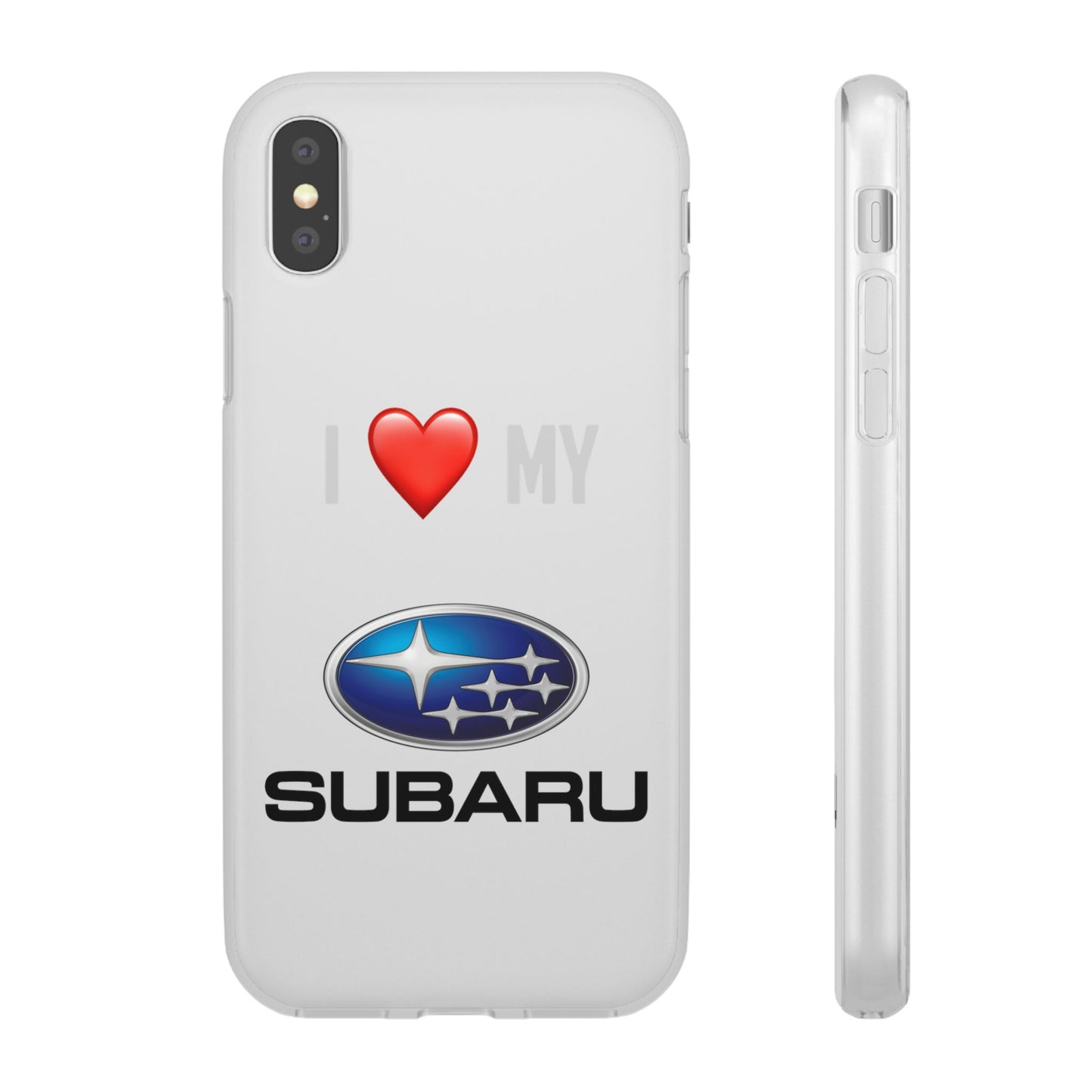 Subaru Phone Case - Flexible And Frosted TPU Plastic I Love My Subaru Phone Case