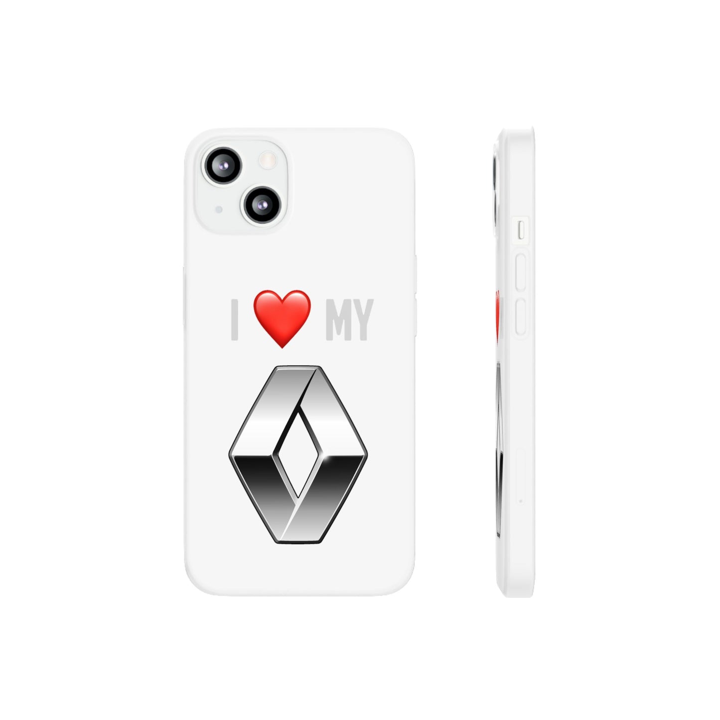 Renault Phone Case - Flexible And Frosted TPU Plastic I Love My Renault Phone Case