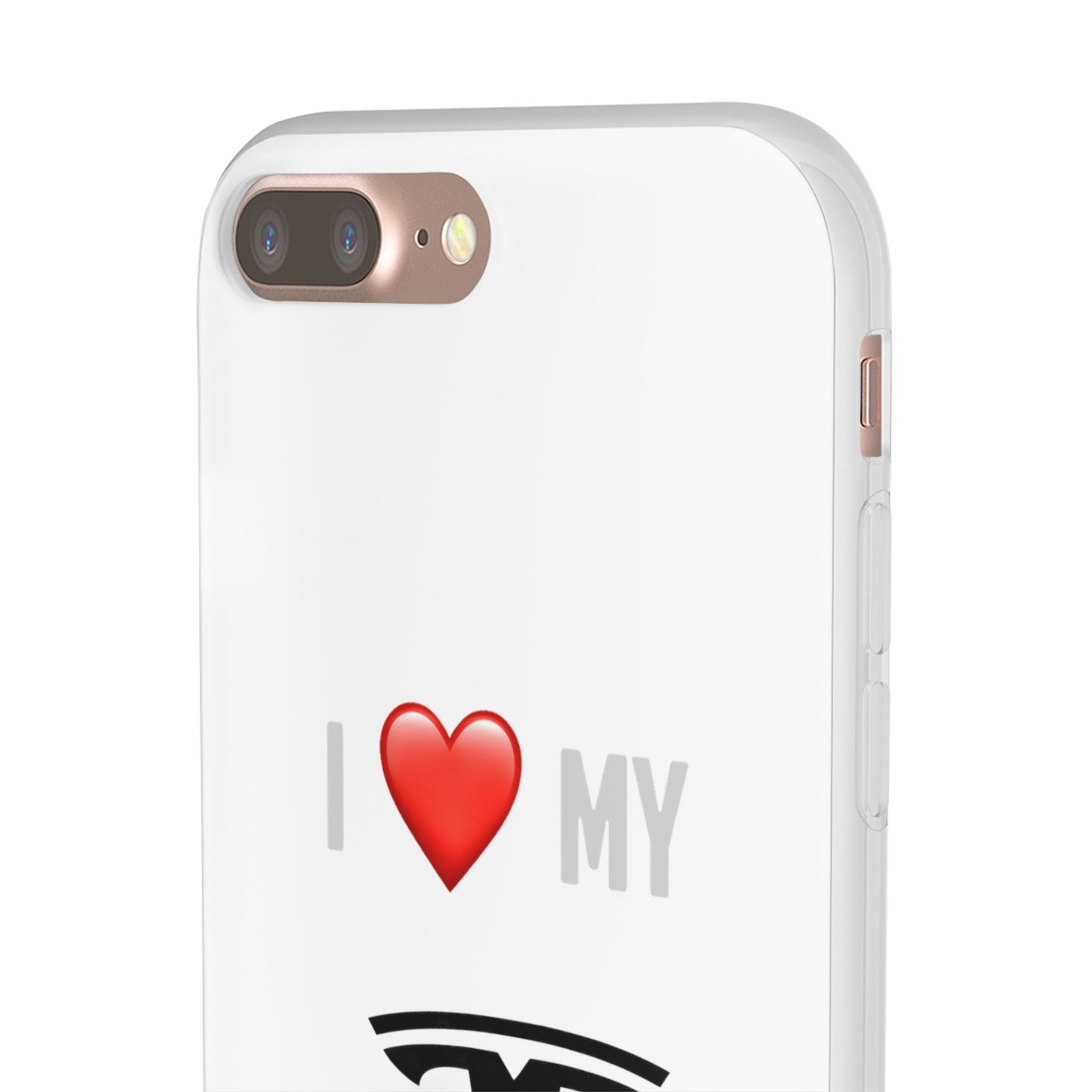 Tesla Phone Case - Flexible And Frosted TPU Plastic I Love My Tesla Phone Case
