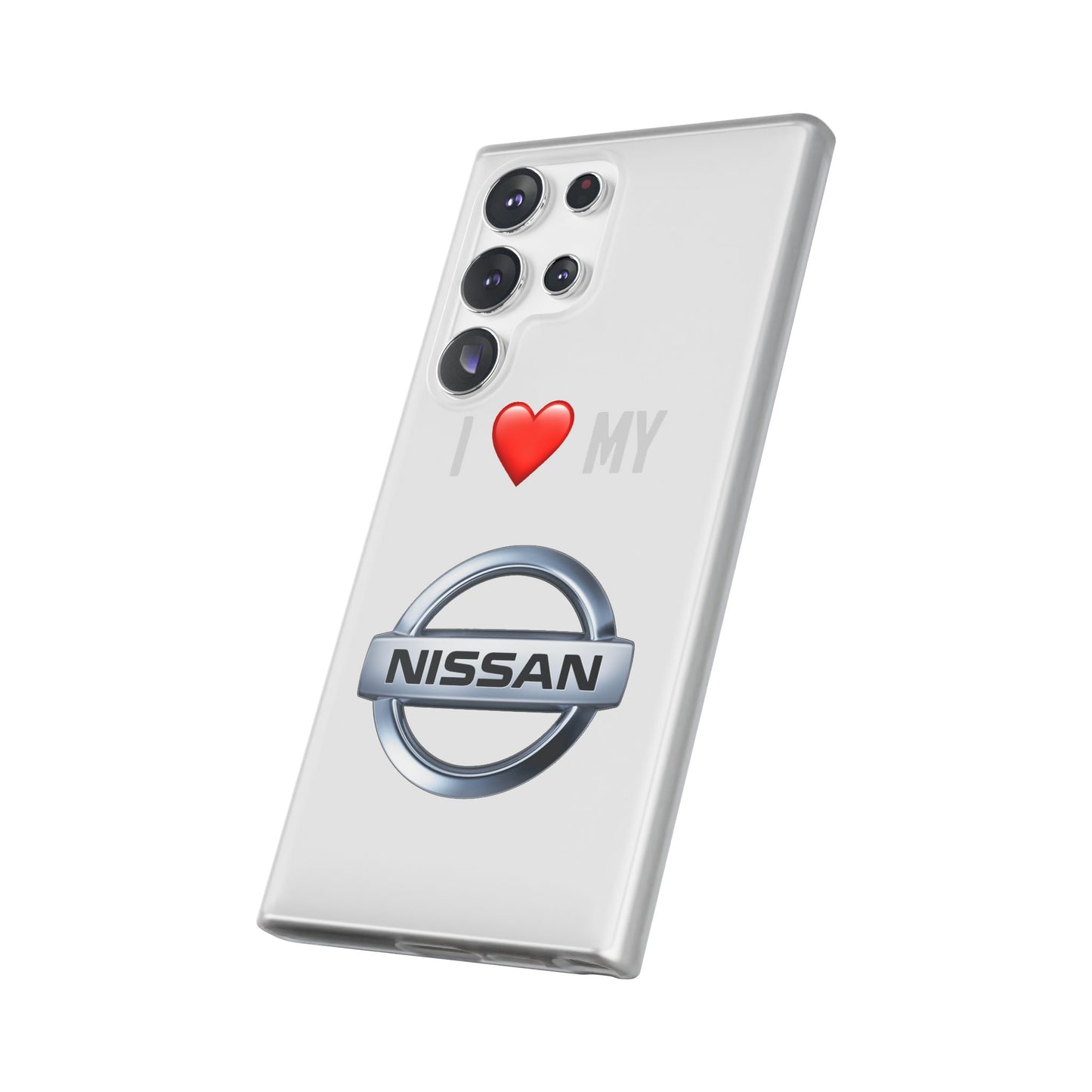 Nissan Phone Case - Flexible And Frosted TPU Plastic I Love My Nissan Phone Case