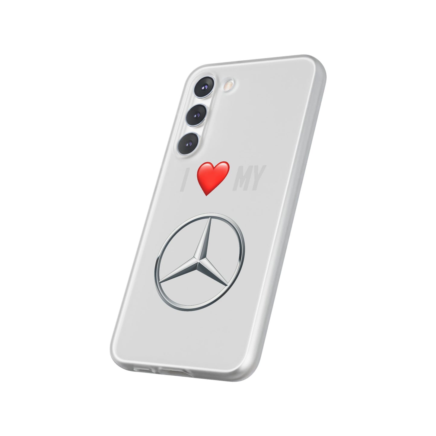 Mercedes Phone Case - Flexible And Frosted TPU Plastic I Love My Mercedes Phone Case