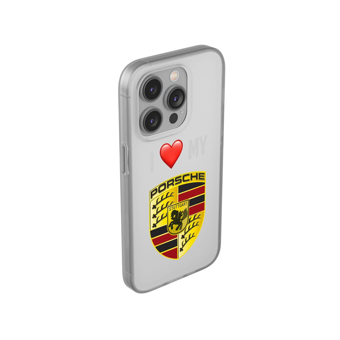 Porsche Phone Case - Flexible And Frosted TPU Plastic I Love My Porsche Phone Case