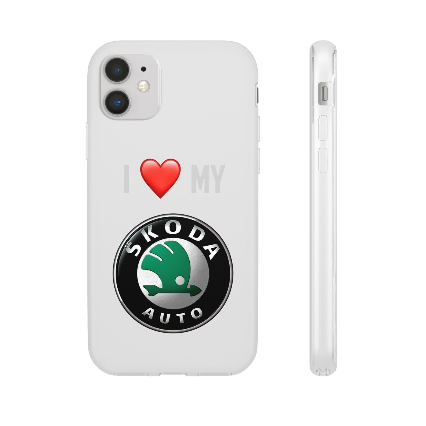 Skoda Phone Case - Flexible And Frosted TPU Plastic I Love My Skoda Phone Case