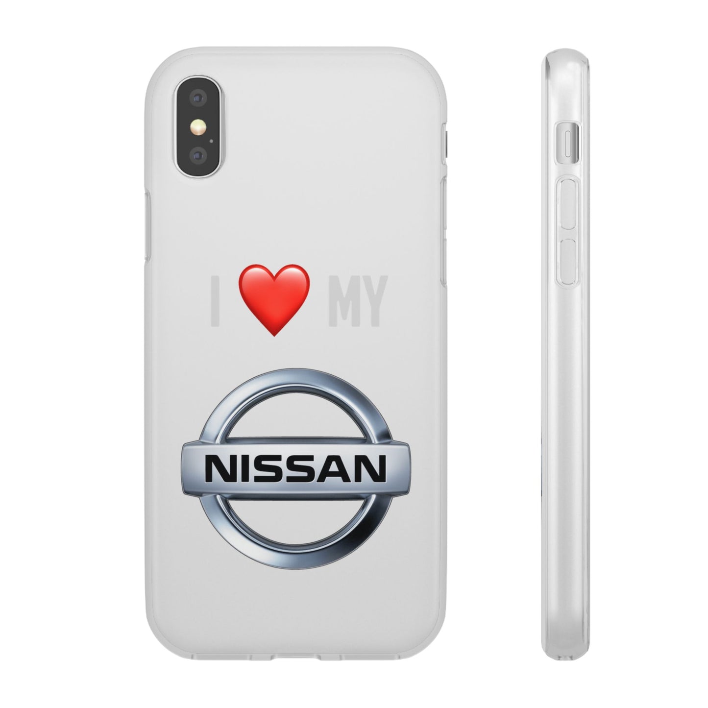 Nissan Phone Case - Flexible And Frosted TPU Plastic I Love My Nissan Phone Case