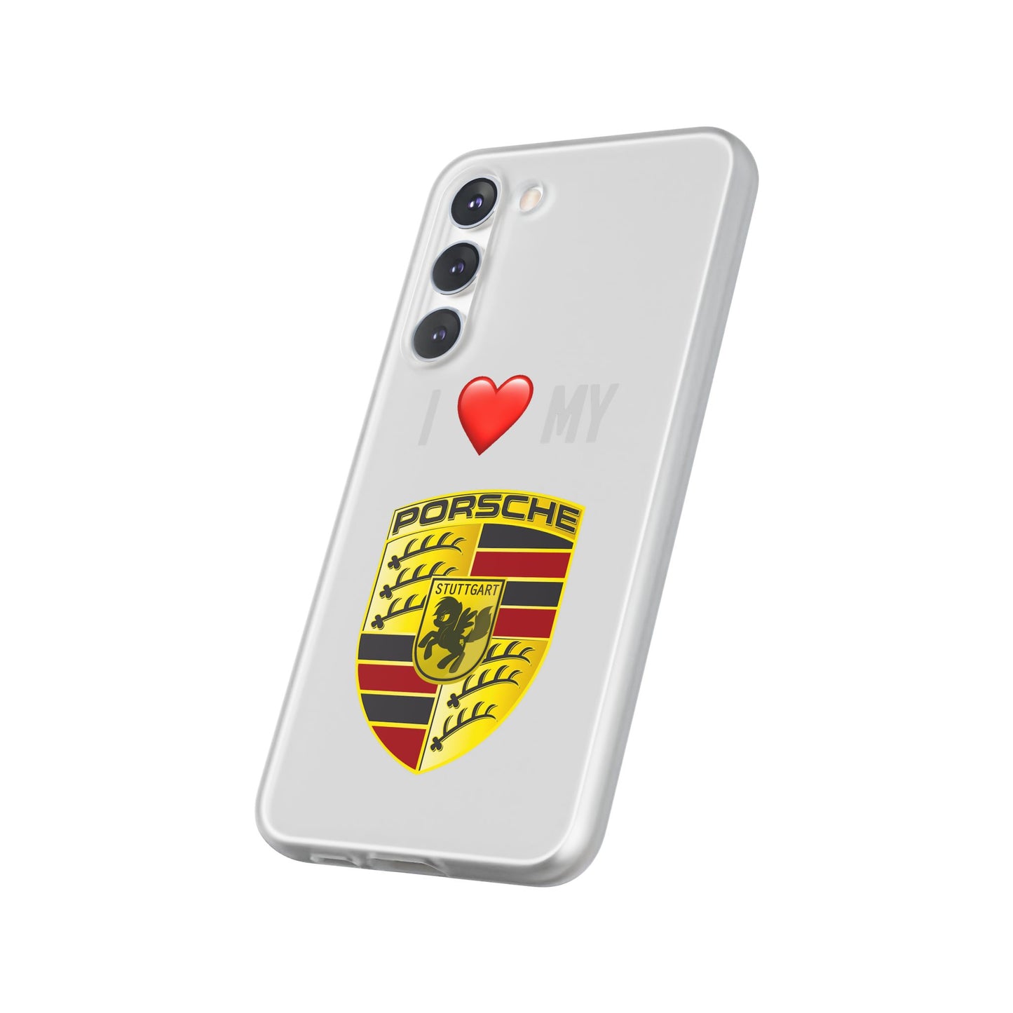 Porsche Phone Case - Flexible And Frosted TPU Plastic I Love My Porsche Phone Case