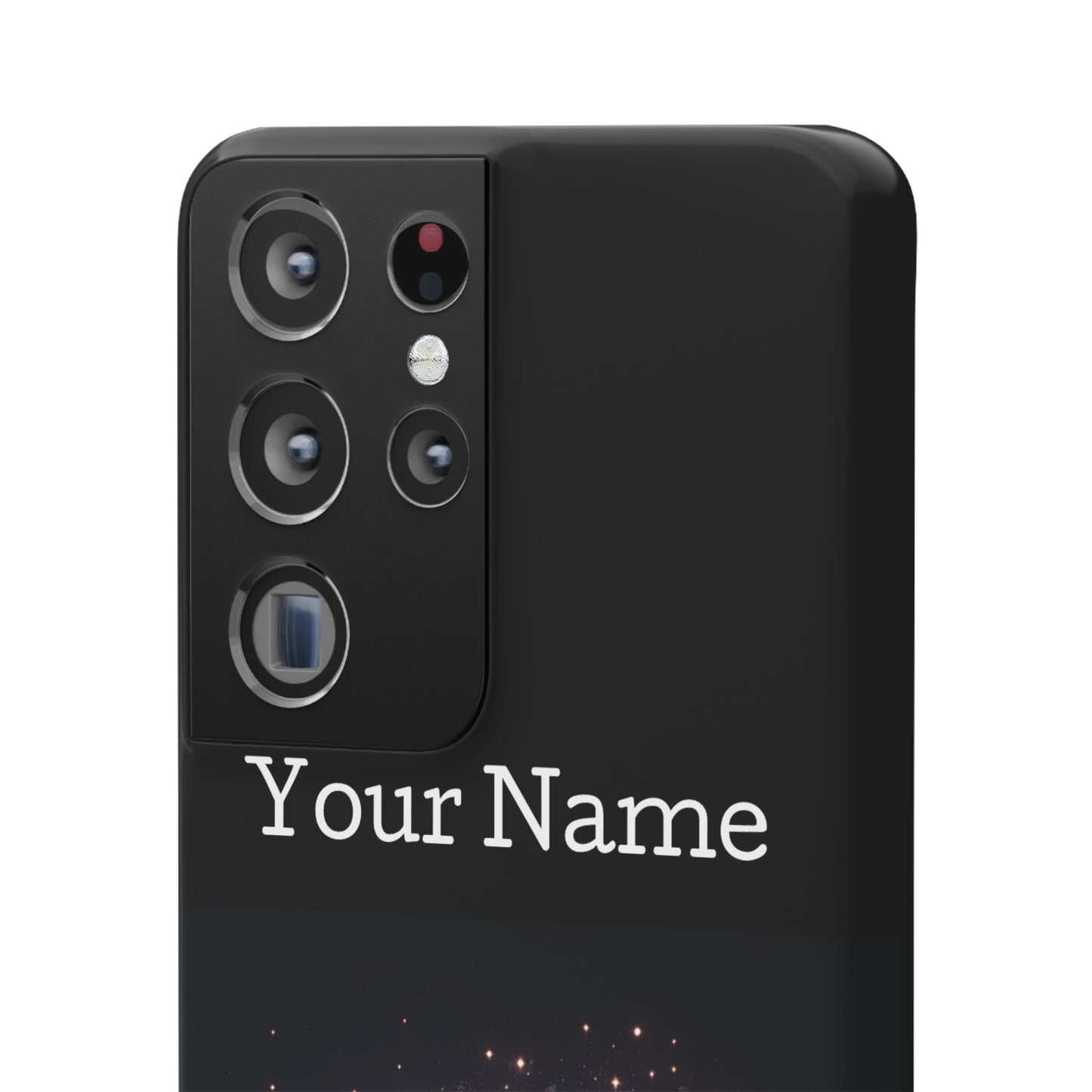 Leo Phone Case - Glossy Black Polycarbonate Snap Case Phone Protection