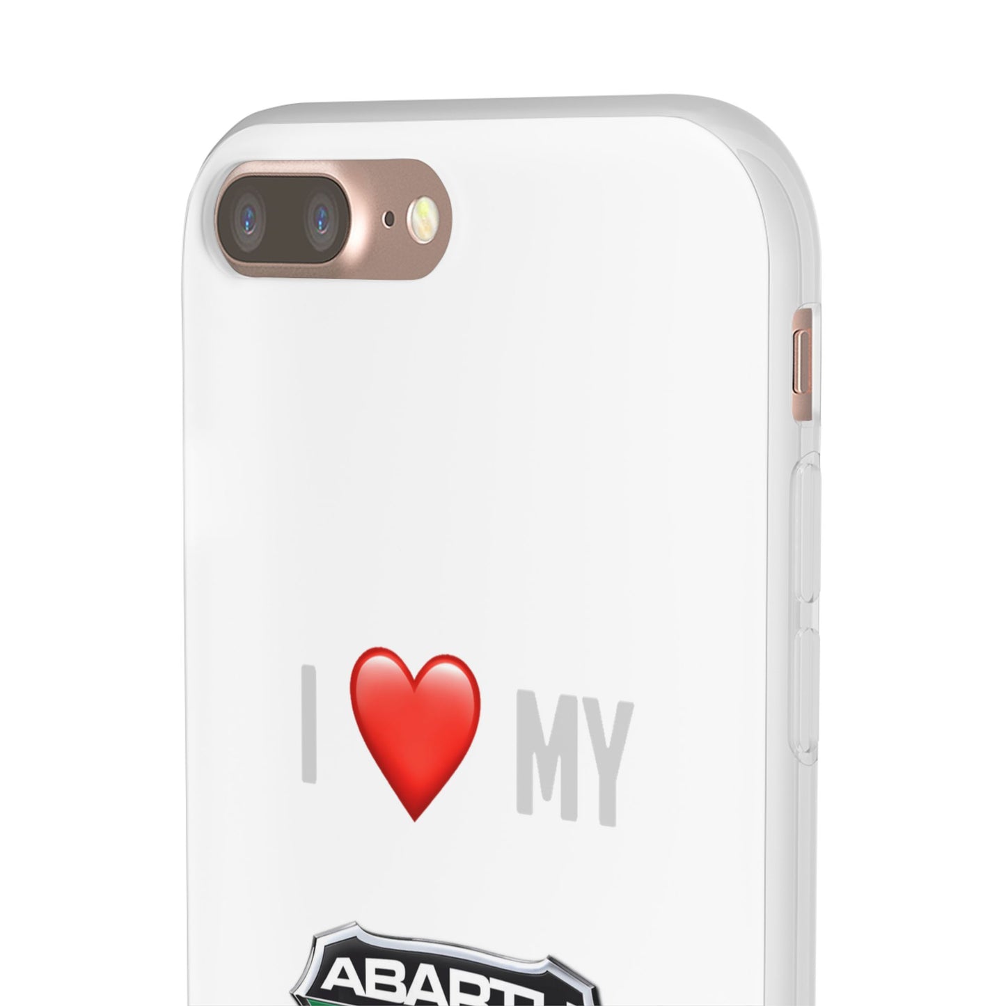 Abarth Phone Case - Flexible And Frosted TPU Plastic I Love My Abarth Phone Case