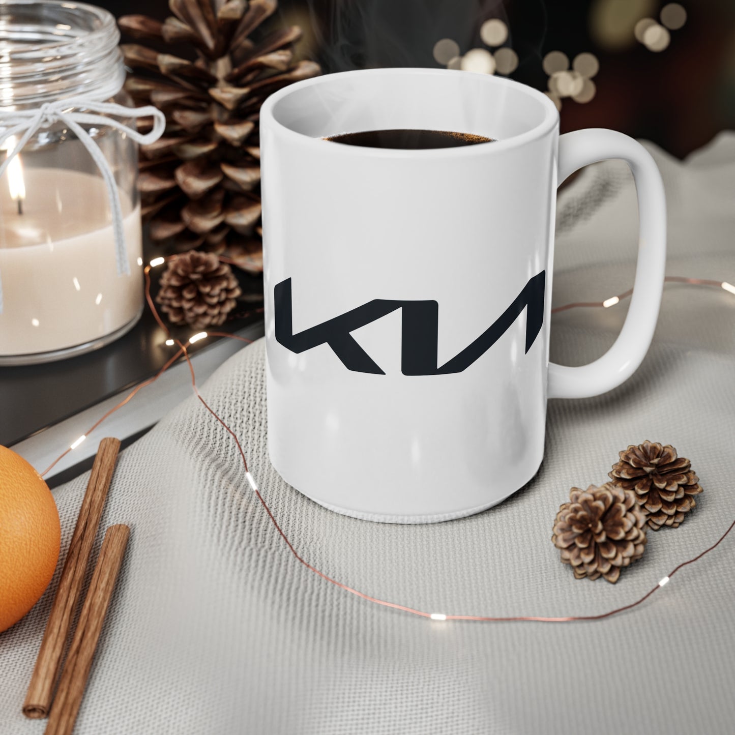 Kia  - I Love my Kia White Ceramic Coffee Cup 11oz, 15oz