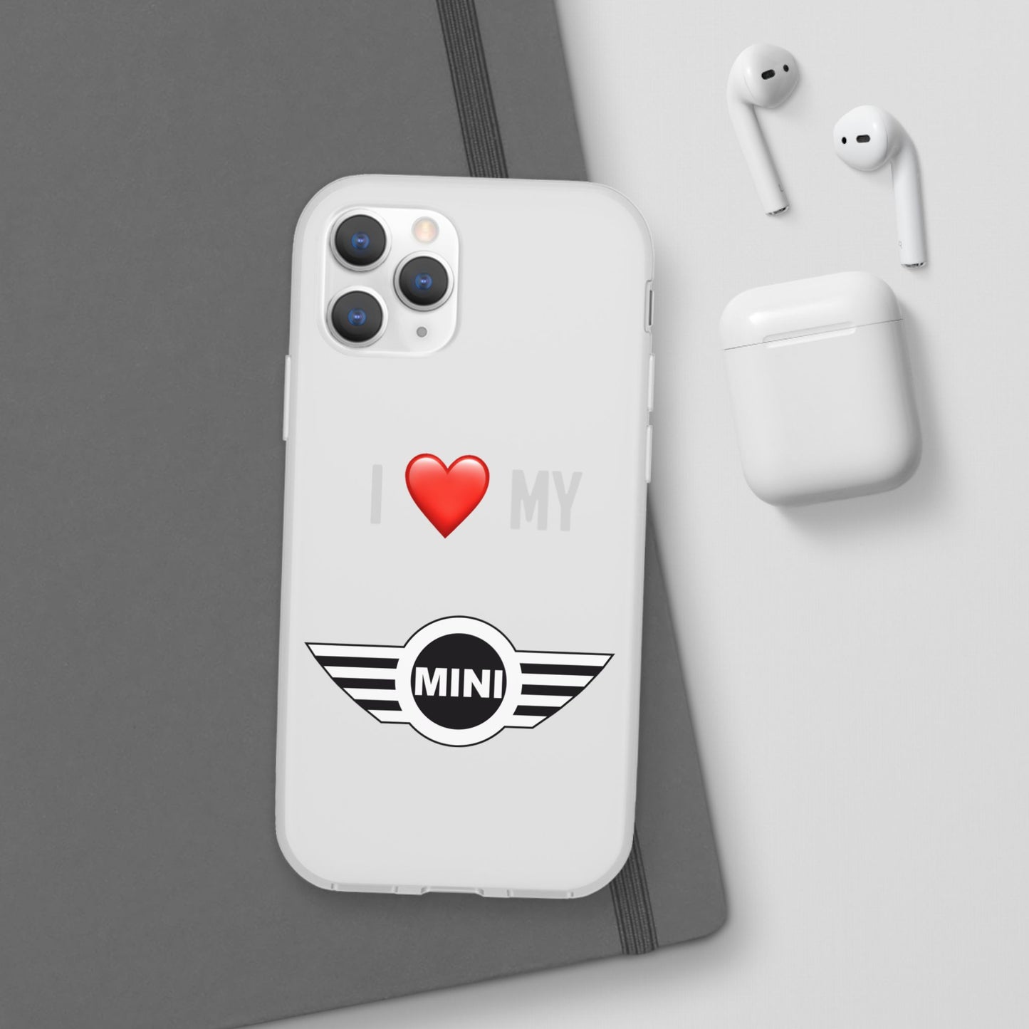Mini Phone Case - Flexible And Frosted TPU Plastic I Love My Mini Phone Case