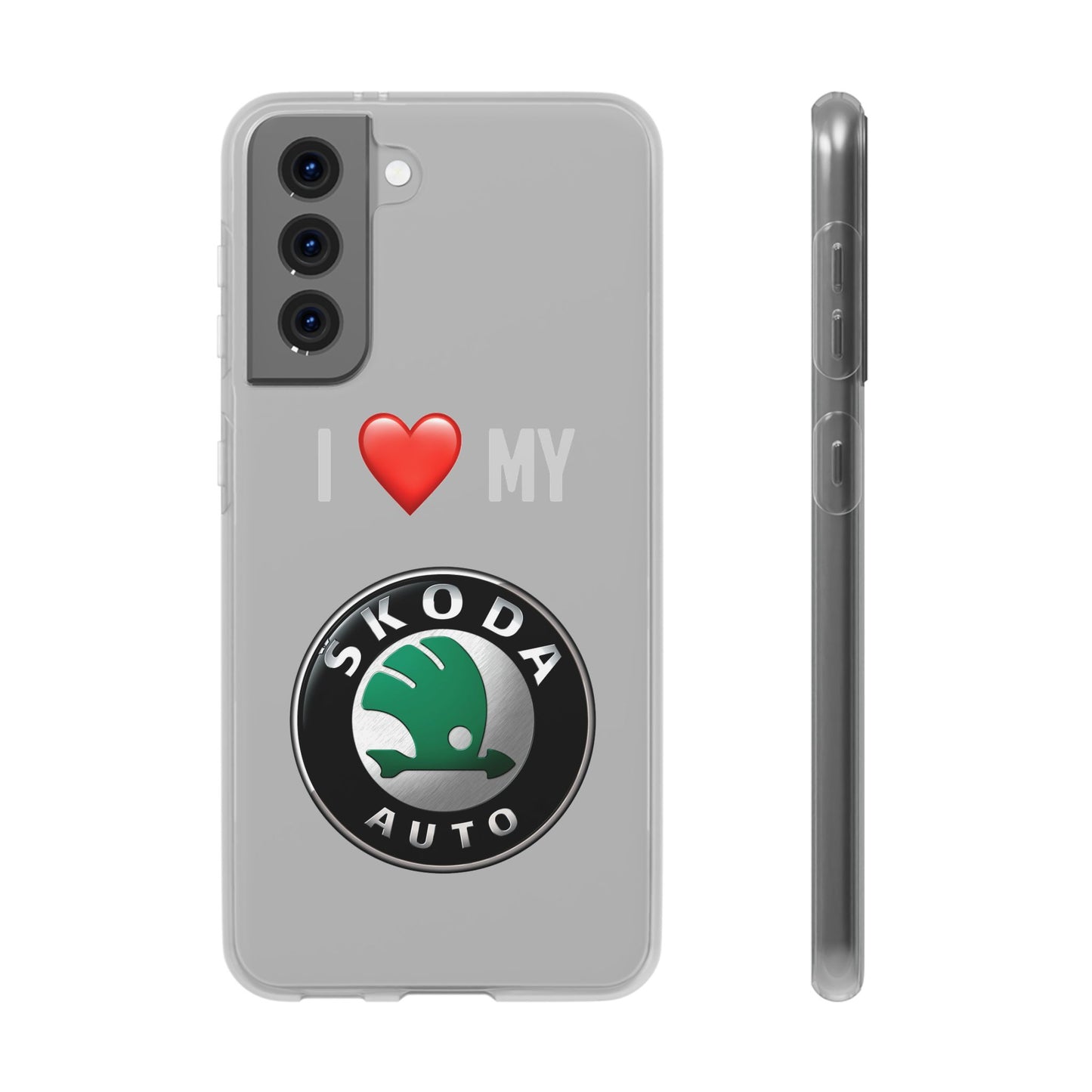 Skoda Phone Case - Flexible And Frosted TPU Plastic I Love My Skoda Phone Case
