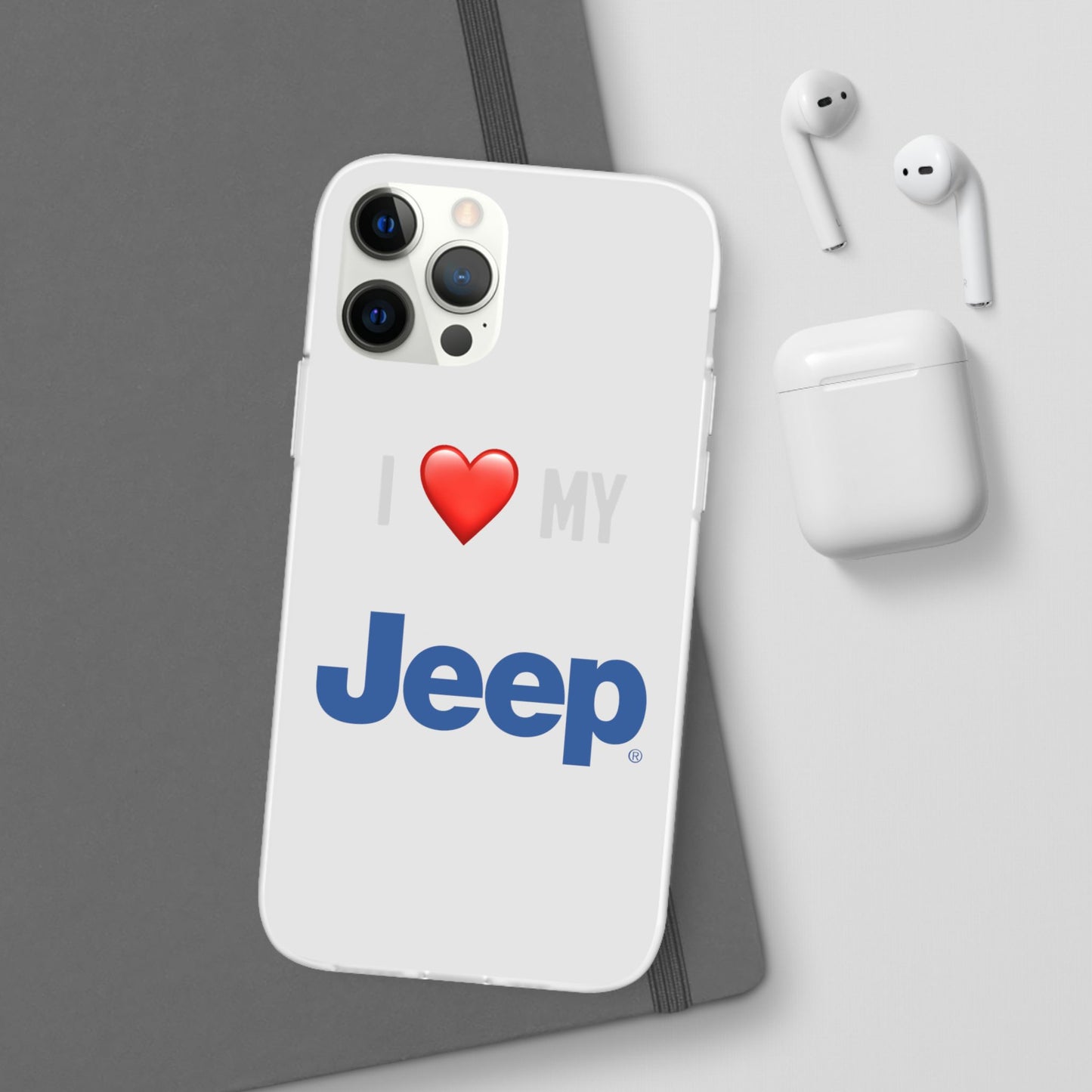 Jeep Phone Case - Flexible And Frosted TPU Plastic I Love My Jeep Phone Case
