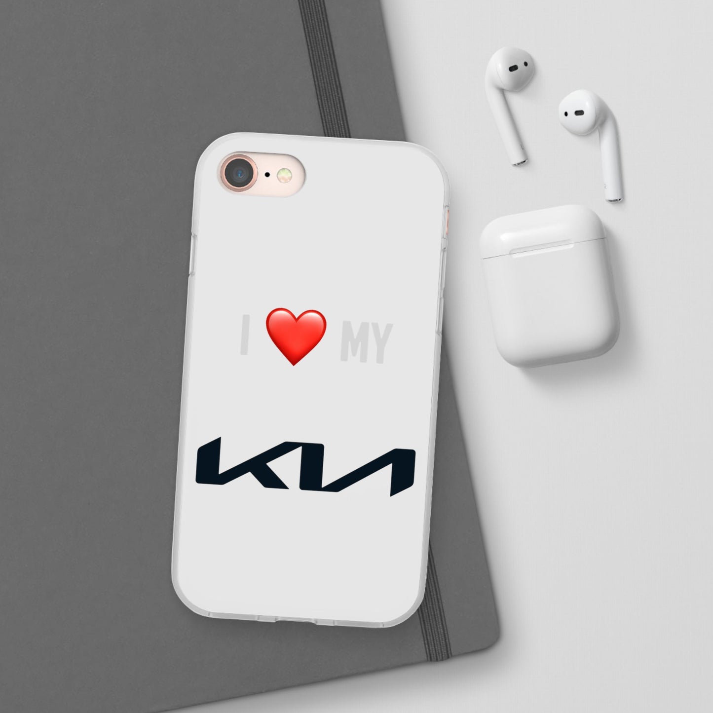 Kia Phone Case - Flexible And Frosted TPU Plastic I Love My Kia Phone Case