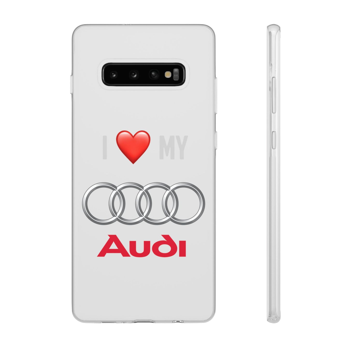 Audi Phone Case - Flexible And Frosted TPU Plastic I Love My Audi Phone Case