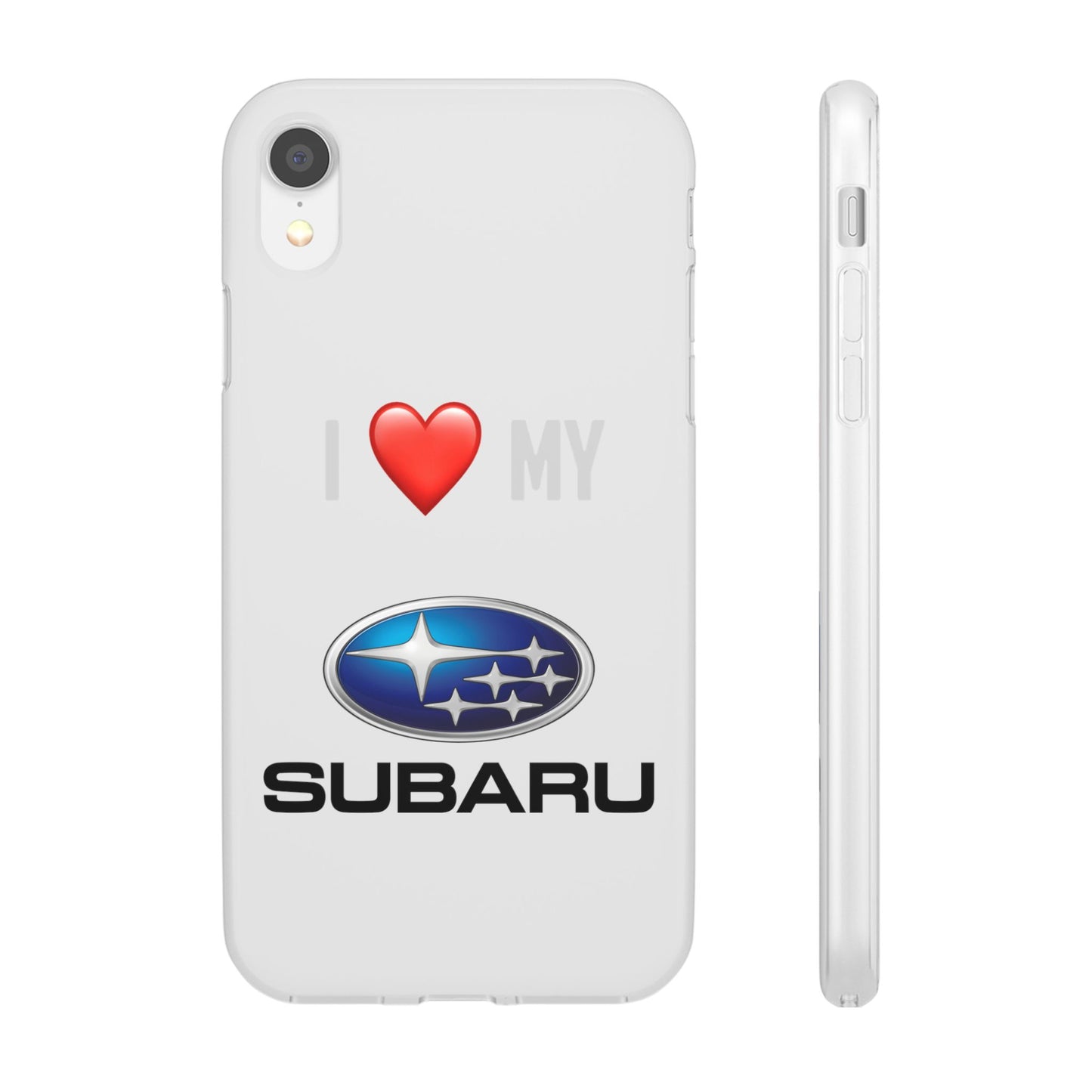 Subaru Phone Case - Flexible And Frosted TPU Plastic I Love My Subaru Phone Case