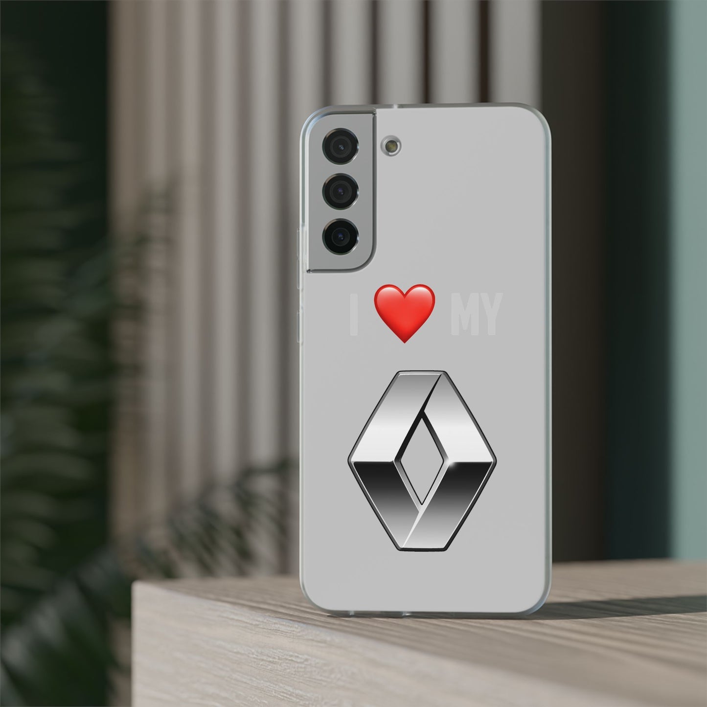 Renault Phone Case - Flexible And Frosted TPU Plastic I Love My Renault Phone Case