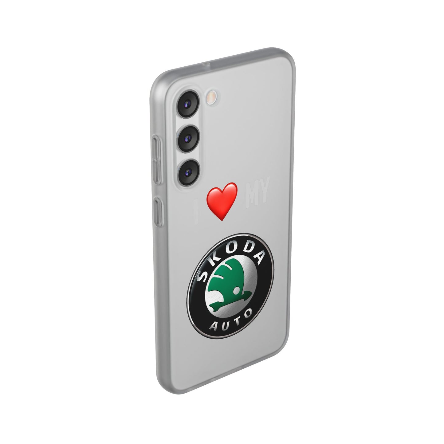 Skoda Phone Case - Flexible And Frosted TPU Plastic I Love My Skoda Phone Case