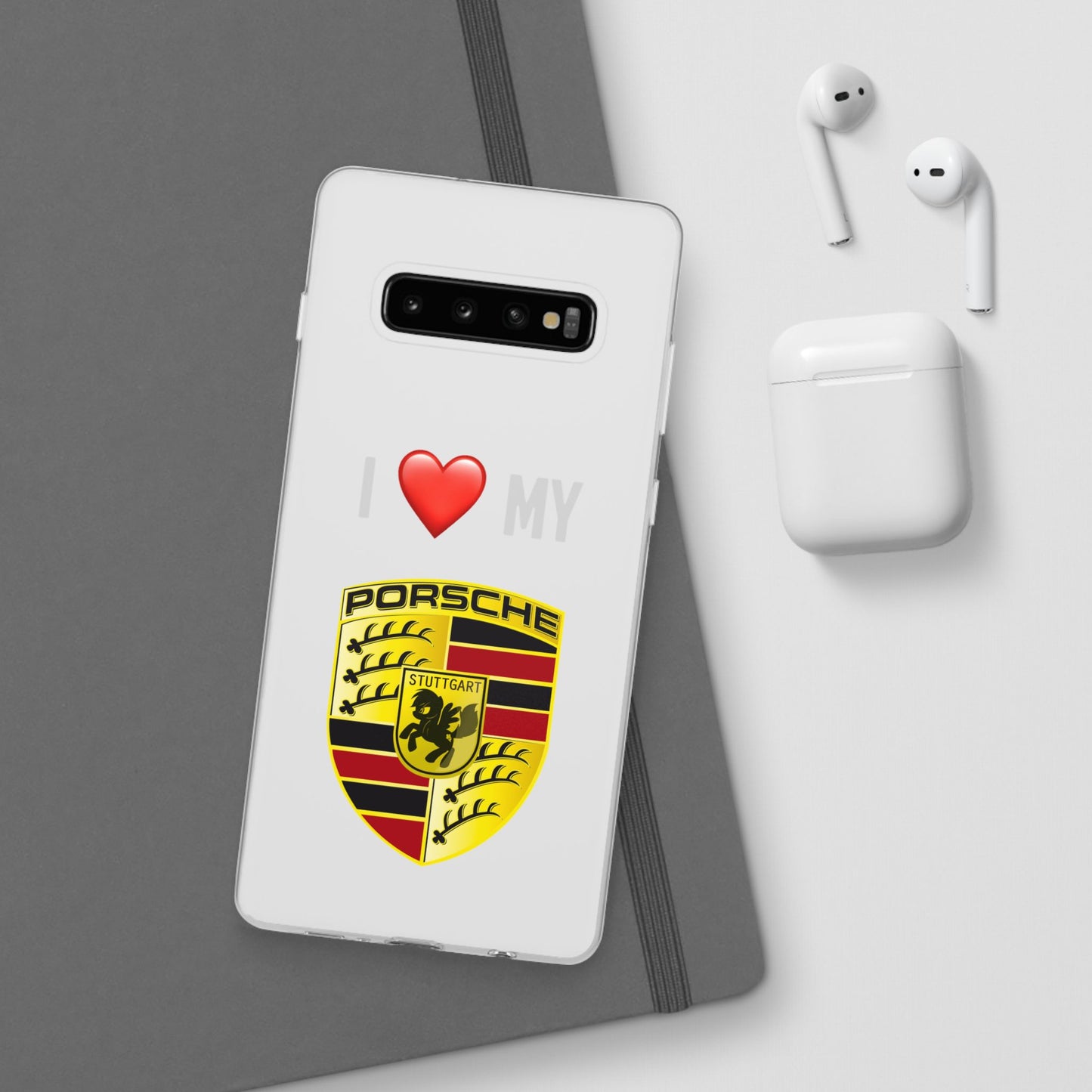 Porsche Phone Case - Flexible And Frosted TPU Plastic I Love My Porsche Phone Case