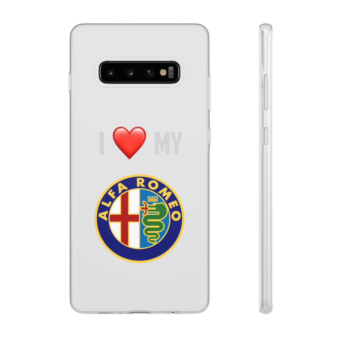 Alfa Romeo Phone Case - Flexible And Frosted TPU Plastic I Love My Alfa Romeo Phone Case
