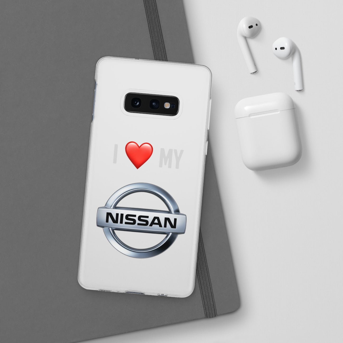 Nissan Phone Case - Flexible And Frosted TPU Plastic I Love My Nissan Phone Case