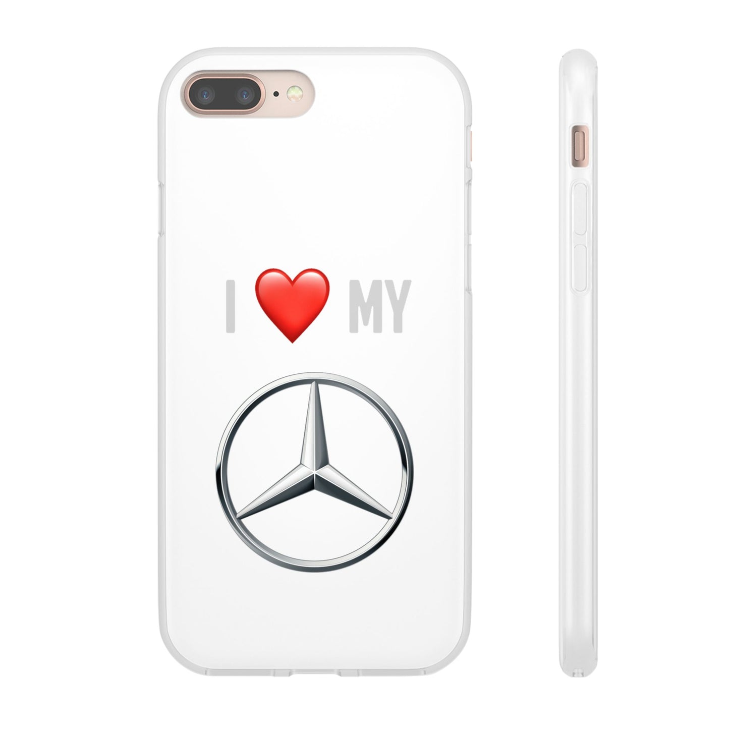 Mercedes Phone Case - Flexible And Frosted TPU Plastic I Love My Mercedes Phone Case